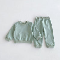 Children's Cotton Comfortable Solid Color Casual Suit