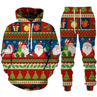 Fashionable Sporty Long-sleeve Pullover Hoodie Set