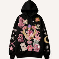 Fashion Casual Printed Polyester Sweater
