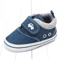 Velcro solid color male baby non-slip shoes