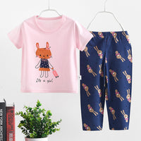 Thin Home Service Suit Short Sleeve Trousers Combination
