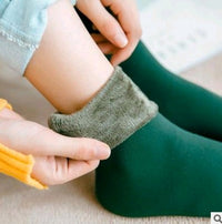 Plus velvet thick snow day warm floor socks autumn and winter in the tube home socks men socks couple socks