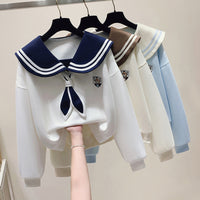 Fake Two-piece Women's Sweater Korean College Style