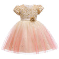 Children's sparkling starry sky dress wedding host catwalk
