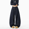 American-style Machete-cut Denim Jeans Retro And Relaxed-fit