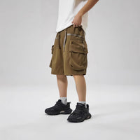 Japanese Outdoor Fashion Large Pocket Pants Loose Shorts Men
