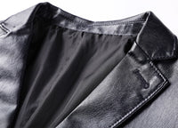 Men's Pu Leather Jacket For Young And Middle-aged Men's Casual Dad