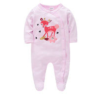 Baby long-sleeved cotton romper