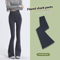 Micro Shark High Waist Slimming Hip Raise Flared Yoga Leggings