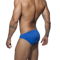 Men's Low Waist Lace Solid Color Nylon Swimming Trunks