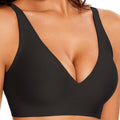 Women's Seamless Wireless Comfortable Fixed Double-shoulder Strap Full Cup Bra