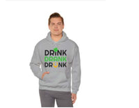 European And American Letter Print Hooded Sweatshirt