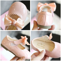 Children's candy colored leather shoes