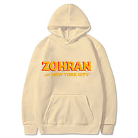 Zohran Printed Hoodie Autumn And Winter Fleece Sweatshirt