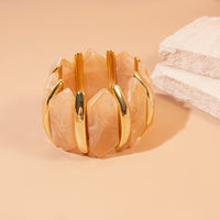 Irregular Acrylic Diamond-Shaped Stretch Bracelet From Europe And The US