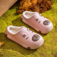Women's Winter Cartoon Pattern Velvet Slippers