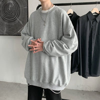 Men's Crew-neck Long-sleeve Undershirt Hoodie