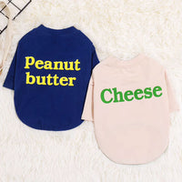 Dog letter T-shirt sweater