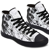 Printed Couple High-top Canvas Shoes