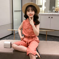 Two-piece Suit Girl Western Style Children Tooling Fashionable Princess