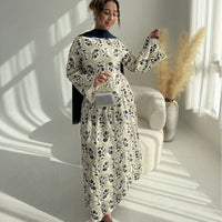 Middle Eastern 3D Embroidered Dress