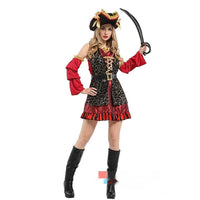 Adult Men's And Women's Fancy Dress Ball Performance Costume Captain Costume
