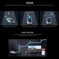 Dual-Lens Dash Cam V620 Night Vision Wide-Angle 4K