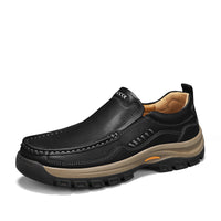 Mens British-style Casual Leather Shoes For Outdoor Hiking