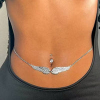 Sexy Double Wings Angel Waist Chain Accessories