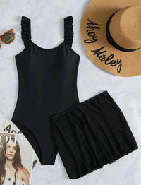 European And American Printed One-piece Bikini Swimsuit