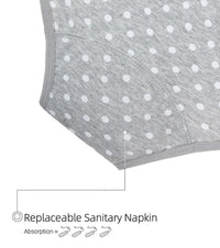 Women's Minimalist Printed Leak Proof Menstrual Underwear