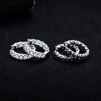 S925 Silver Full Set Moissanite Earrings Fashionable Design
