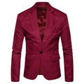 Solid Color Single Row One Button Casual Foreign Trade Men's Small Suit