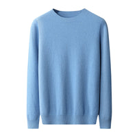 Men's Round Neck Basic Inner Match Thin Middle-aged And Elderly Bottoming Shirt Sweater