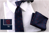 Business Formal Wear Casual Tie Pocket Square Combination