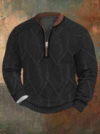 3D-printed, Form-fitting Comfortable Long-sleeve Hoodie With A Half-zip Front