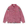 Heavy Industry Washed And Worn Stitching Edging Denim Jacket