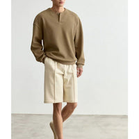 Mens Plus-Size Lightweight Crew-Neck Sweatshirt