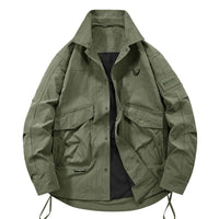 Outdoor Casual Tooling Turn-down Collar Coat