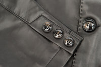 Washed Coat Leather Casual Jacket
