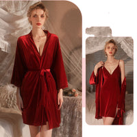Halter Nightdress Nightgown Two-piece Home Clothes