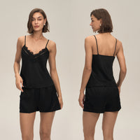 Summer Cozy Home Loungewear Suspender Shorts Set