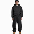 New Printed Street Fashion All-match Sweater Loose Straight Trousers Suit