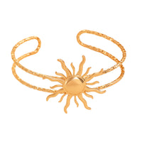 Womens Starfish And Conch Shell Sun-Open Bracelet