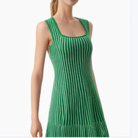 Color-block Striped Sleeveless Dress For Women