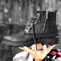 All-Match Comfortable Rubber Sole Side Zipper Large Size Martin Boots