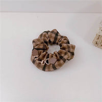 Simple Plaid Headband Fabric Hairband Temperament