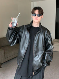 Fashion Personality Contrast Collar Jacket For Men