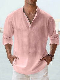 Men's Long-sleeved Breathable Button-down Shirt