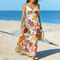 Women's Strap Print Casual Dress
